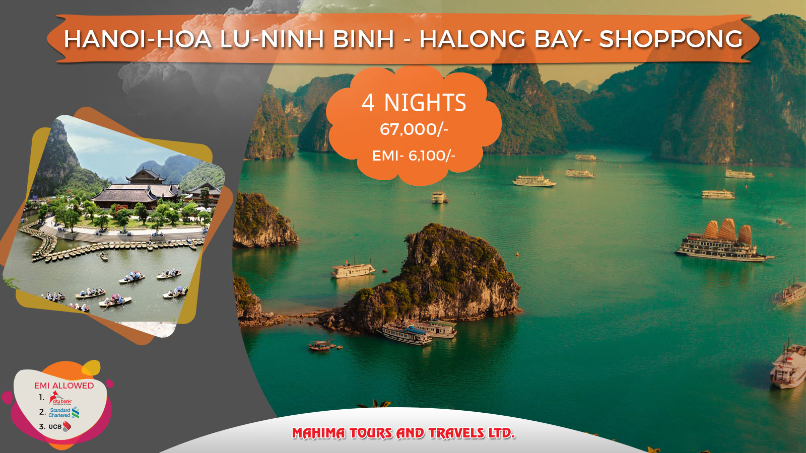 HANOI-HOA LU-NINH BINH-HALONG BAY (VIETNAM)